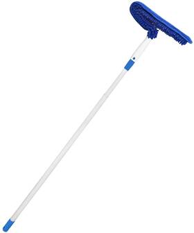 Unger 761475972673 Microfiber Ceiling Fan Duster With 6ft Steel Telescopic Pole Color Varies