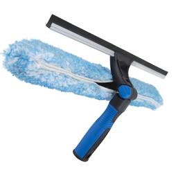 Unger 761475981668 Professional 18 Inch Proflex 2-in-1 Squeegee And Scrubber - Window Cleaning T