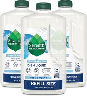 10732913451514 Unilever Liquid Dish Soap Refill Free And Clear 50 Oz Pack Of 3