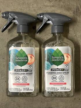 Unilever 732913451678 Seventh Generation Foaming Dish Spray Honey Crisp Apple 16 Fl Oz Pack Of 2