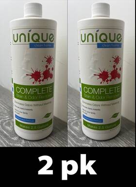 Unique Clean Home 736683000302 2pk Complete Stain And Odor Remover 32 Oz Each