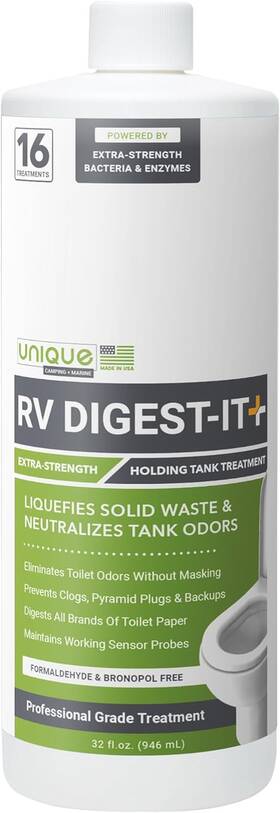 415-az Unique Manufacturing & Marketing Rv Digest-it Extra-strength Black Tank Treatment For Rvs - Stronger Liquid