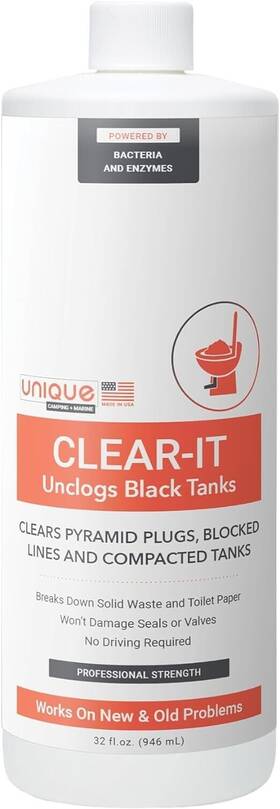 41p-1-az Unique Manufacturing & Marketing Clear-it Rv Black Tank Unclogger Liquid - Unclogs Camper Water Hold