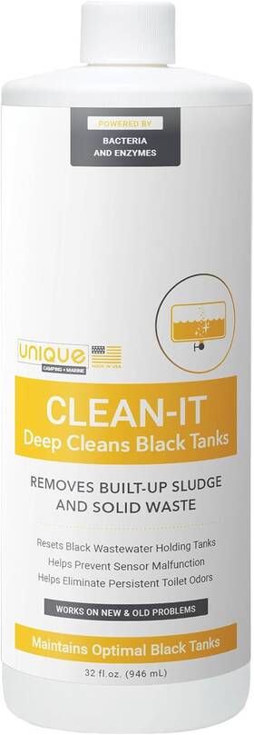 41q-1-az Unique Manufacturing & Marketing Clean-it Rv Black Tank Cleaner Liquid Enzyme Deep Digests Waste