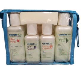 Uniters 648951043884 Pure Home Care Essentials All Natural Cleaner Kit Furniture Wood Leather