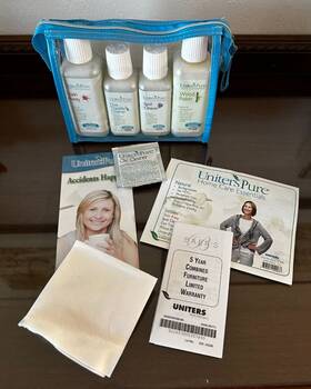 25190 Uniters Pure Home Care Essentials Natural Cleaner Kit Furniture Wood Leather New