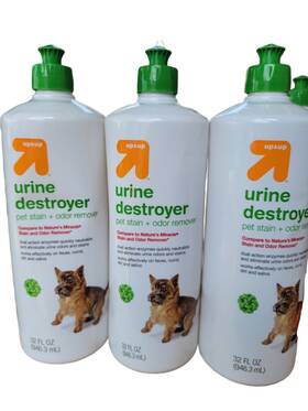 Up&up 736990995001 X3 Urine Destroyer Pet Stain Odor Vomit Remover 32oz Ea Exp 04/25 Miracle