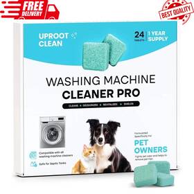 Wm-tabs-1 Uproot Lint Llc 313096452425 Clean Washing Machine Cleaner Tablets - 24 Pack For A 12 Month Supply. Fo