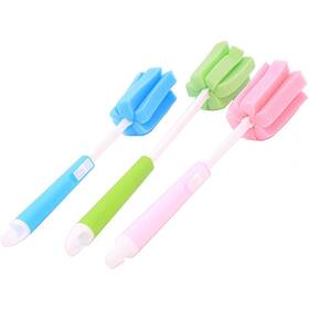 Jjy08025 Upstore 3pcs Adjustable Sponge Cleaning Brush With Plastic Long Handle Cup Feeding Bo