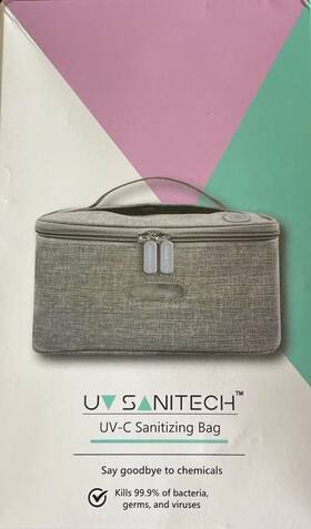 Uv Sanitech 850018855136 Bag Sterilizer Kills 99.9% Of Germs Bacteria Viruses