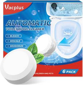 12724 Vacplus Toilet Bowl Cleaners - 6 Pack Household Cleaner Automatic Toile