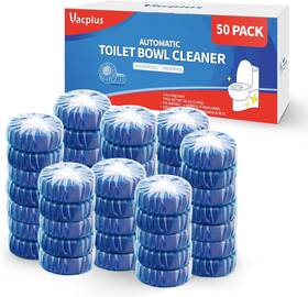 Vacplus 313114651625 Automatic Toilet Bowl Cleaner Tablets Bathroom Tank 50 Pack V