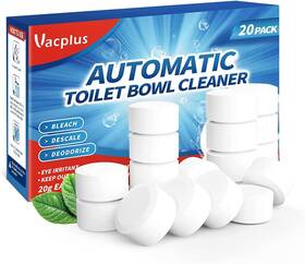 Vacplus 445025762756 Toilet Bowl Cleaner Tablets 20 Pack Automatic Cleaners With Bleach Slo