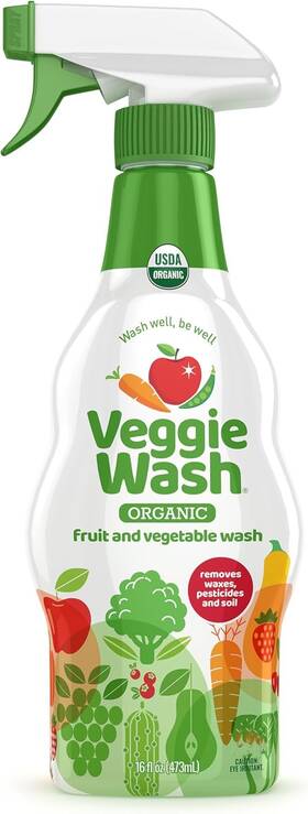 Veggie Wash 087052725891 Organic Fruit And Vegetable Spray 16 Oz Bottle