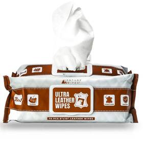 Venture Wipes 850026636147 Leather Cleaner 70 Count Clean Condition And Protect Furniture App
