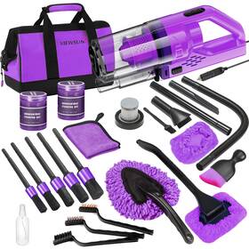 Vslt0501 Viewsun 17pcs Car Cleaning Kit Purple Interior Detailing With High P