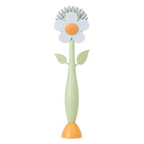 Vigar 411782040009 Florganic Daisyshaped Dish Brush A With Handle And