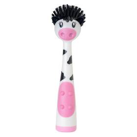 7325 Vigar 411782808142 Moo Cowshaped Soap Dispensing Dish Brush With Dispenser For Pot