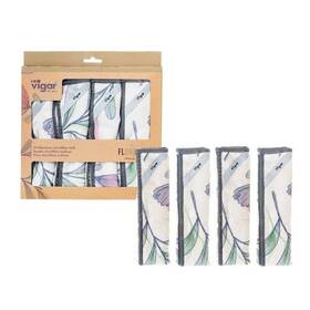 Vgr-11151 Vigar Florganic Microfibre Cloth 4pc