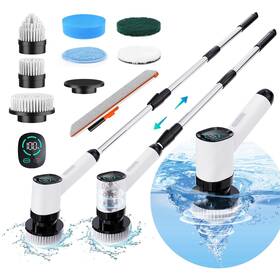 Vigorday 037166613362 Electric Spin Scrubber Power Cleaning Brush Shower Clean
