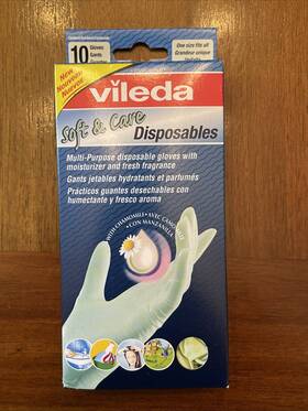 Vileda 074642006966 Soft And Care Multi-purpose Disposable Fresh Fragrance 10 Gloves