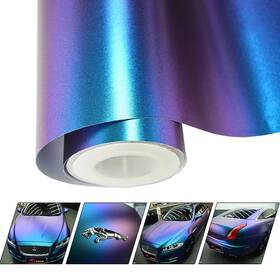 Vinyl Frog 736364972379 Chameleon Wrap Matte Metallic Vehicle Film Purple To Blue St