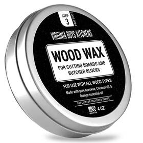 Virginia Boys Kitchens 636824999857 Wood Wax - Applicator Included Made With Coconut Oil And Beeswax Food Grade