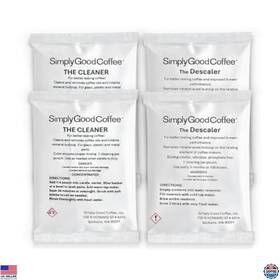 B0dm5hsjk6 Visit The Simply Good Coffee Store And Espresso Machine Care Kit 4 Pack Descaler Cleaner Natural Solution