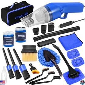Vs-lt0505 Visit The Viewsun Store 18pcs Car Cleaning Kit Handheld Vacuum Detailing Brushes Auto Accessories