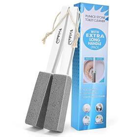 Vridale 653391873557 Pumice Stone Toilet Bowl Cleaner With Extra Long Handle Brush Fo