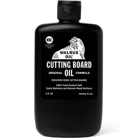 Wo-cbo8 Walrus Oil 8 Oz Food Safe Cutting Board Coconut Beeswax Mineral Vitamin E