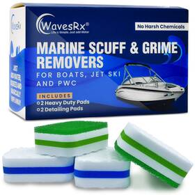 Wavesrx 643570008689 Marine Grime And Scuff Remover Pads Boat Erasers Cleaning Polishing Spong