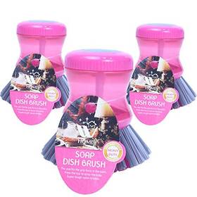 Wbm 840162305380 Care Home Soap Dispensing Brush Nylon Bristles Dish Washing With Good