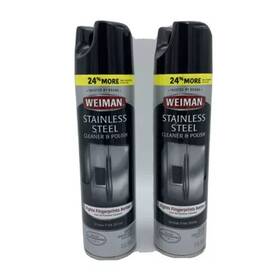 Weiman 041598000027 2x Pack Stainless Steel Aerosol Cleaner 12 Oz 2 New