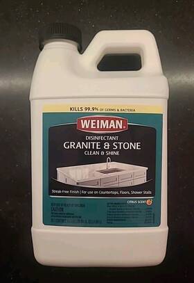 Weiman 041598006418 Granite Cleaner And Polish Refill - 64 Ounce Safely V6
