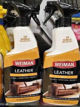Weiman 313024826809 2 Paxk Leather 3 In 1 Clean Condition Protect 22 Fl Oz Each