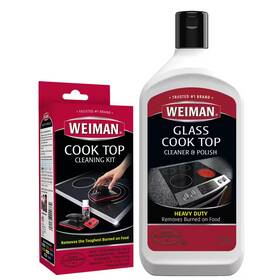 Weiman 445014115150 2 Oz. Glass Cook Top Cleaning Kit And 20 Cleaner Polish