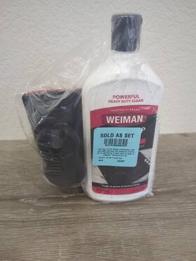 642zbp Weiman New 20oz Cooktop Cleaner Kit With Scrubbing Pad And Razor Scraper
