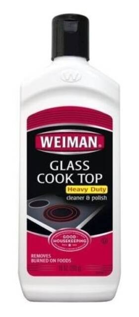 Weiman 745352382137 Glass Cooktop Cleaner And Polish Heavy Duty Stove Eco Friendly 10 Oz Bottle