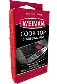 Weiman Cook Top Scrubbing Pads Glass Cleaning Stove Kitchen Cleaner Polish