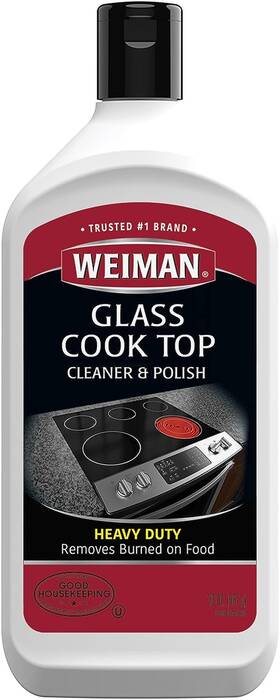 Weiman Products Llc 313113757724 Non-abrasive No Scratch Induction Glass Ceramic Stove Cooktop Heavy Duty