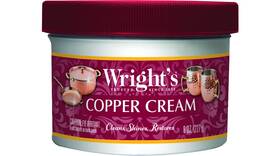Weiman Products Llc 445017926975 Wrights Copper Brass Cream Cleaner - 8 Ounce Gently Cleans And Removes Tarni
