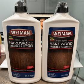 Wmn523ea Weiman Lot Of 2 High Traffic Hardwood Polish And Restorer 32 Oz Squeeze Bottle