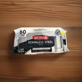 Wmn92 Weiman Stainless Steel Clean Shine And Protect Wipes 60 Count Pack Of 1