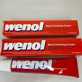 Wenol 853822000367 3x Metal Cleaner Polish With Surface Protection Brass Copper Tube Silver 50g