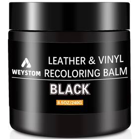8oz-bk Weystom Leather Recoloring Balm - Black Repair Kit For Furniture Dye