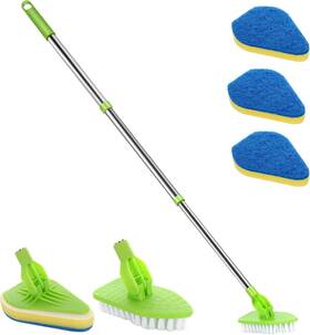 Wihqibvce 313053278273 Scrub Cleaning Brush With Long Handle 35ftft - Extendable Floor Scrubber 1