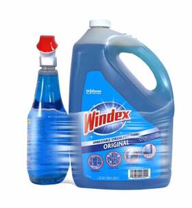 Windex 019800003920 Original Glass Cleaner Bundle - 32 Fl Oz Spray 169 Refill Bottle