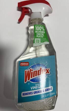 312620 Windex Vinegar Glass And Surface Cleaner 23 Oz Spray Bottle