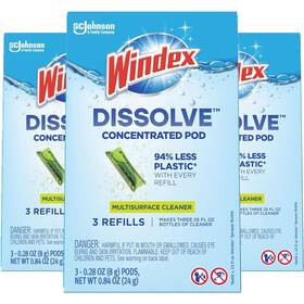 344600 Windex Dissolve Concentrated Pods Multisurface Cleaner 9